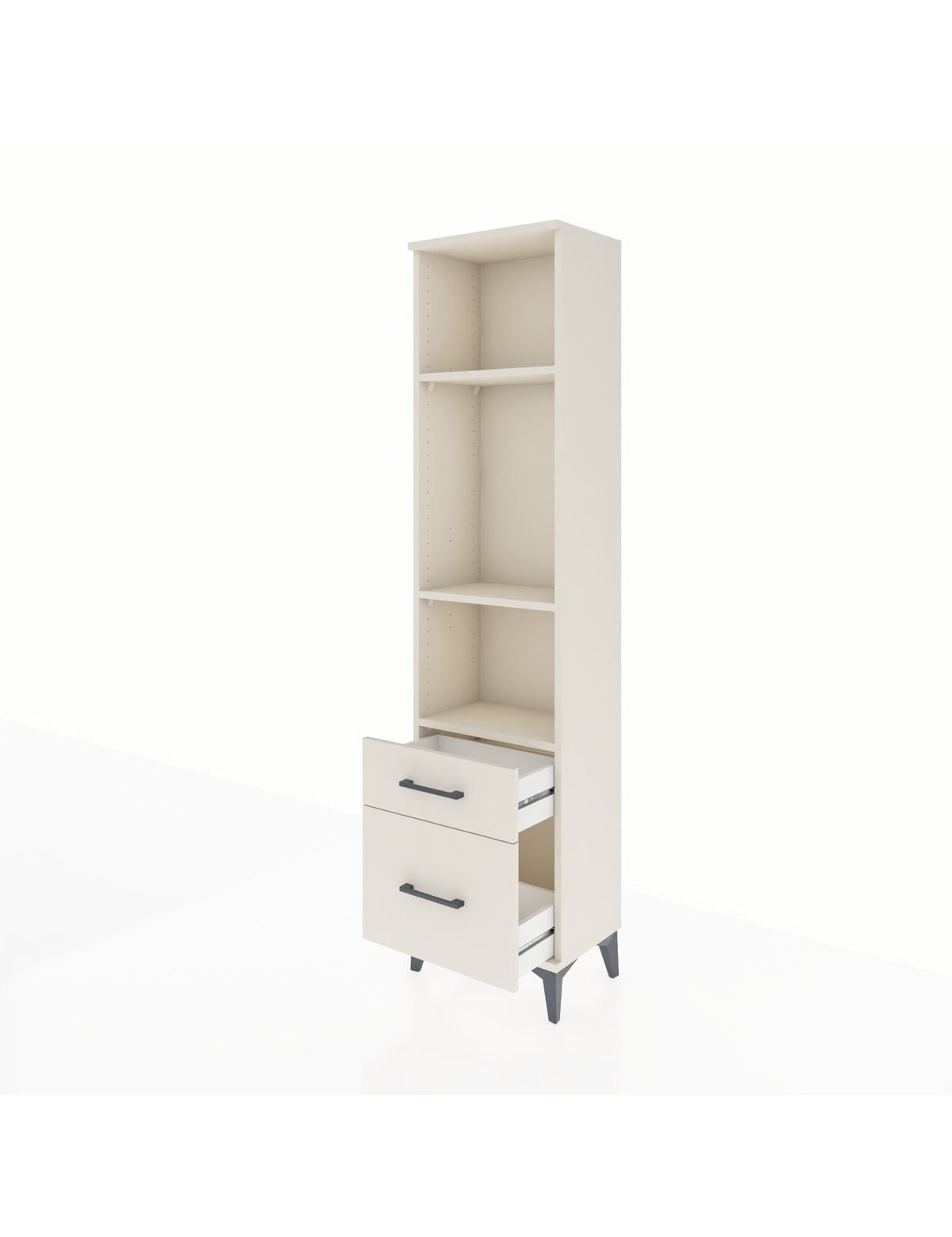 Arges Dolap 3 Raflı 2 Çekmeceli 44x30x182 - S22M043V1A