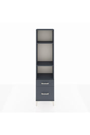 Arges Dolap 3 Raflı 2 Çekmeceli 44x30x182 Antrasit-Antrasit