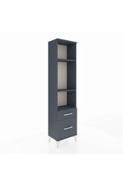 Arges Dolap 3 Raflı 2 Çekmeceli 44x30x182 Antrasit-Antrasit