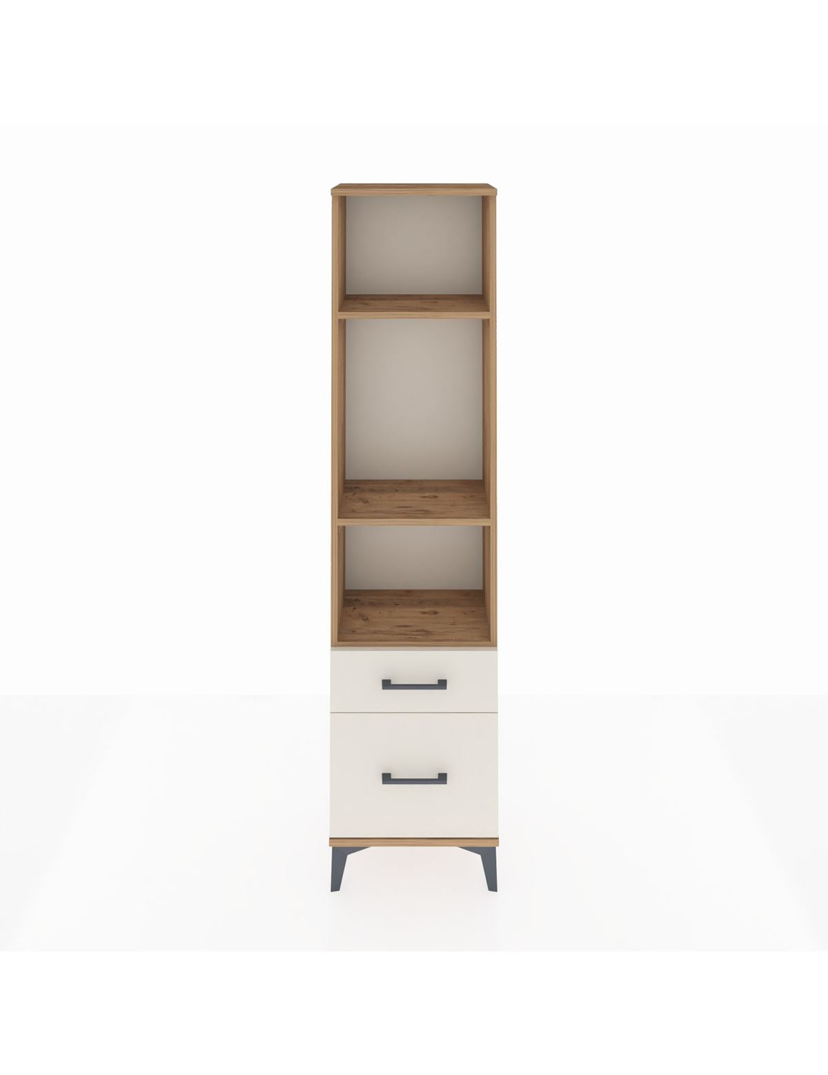 Arges Dolap 3 Raflı 2 Çekmeceli 44x30x182 Çam-Aytaşı