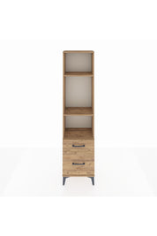 Arges Dolap 3 Raflı 2 Çekmeceli 44x30x182 Çam-Çam