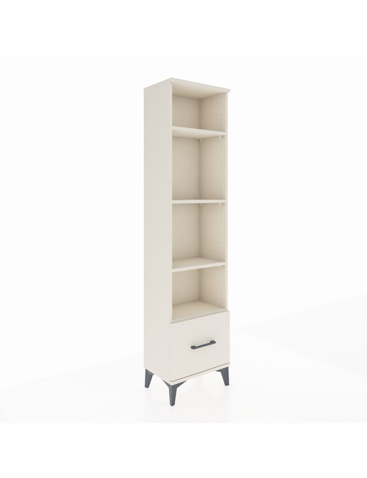 Arges Dolap 4 Raflı Tek Çekmeceli 44x30x182 Aytaşı-Aytaşı