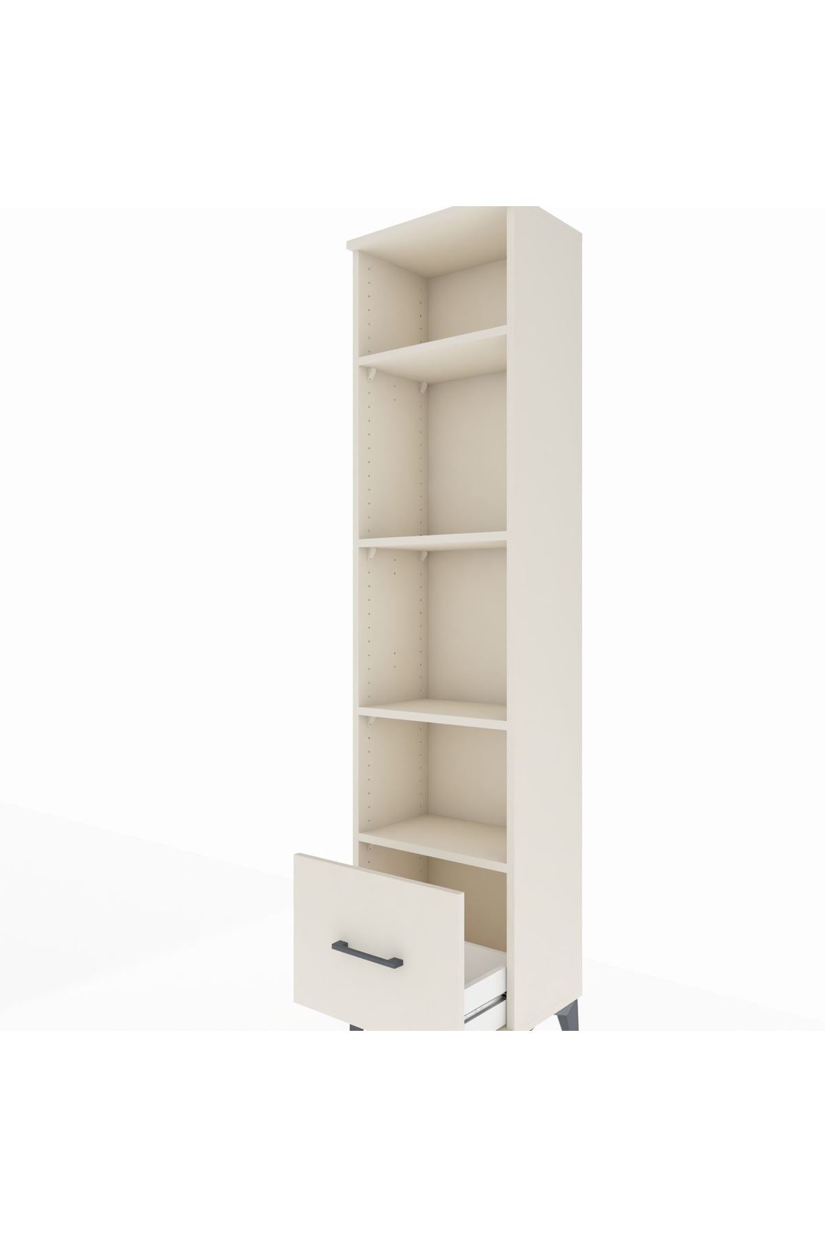 Arges Dolap 4 Raflı Tek Çekmeceli 44x30x182 Aytaşı-Aytaşı