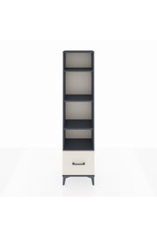 Arges Dolap 4 Raflı Tek Çekmeceli 44x30x182 Antrasit-Aytaşı