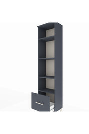 Arges Dolap 4 Raflı Tek Çekmeceli 44x30x182 Antrasit-Antrasit