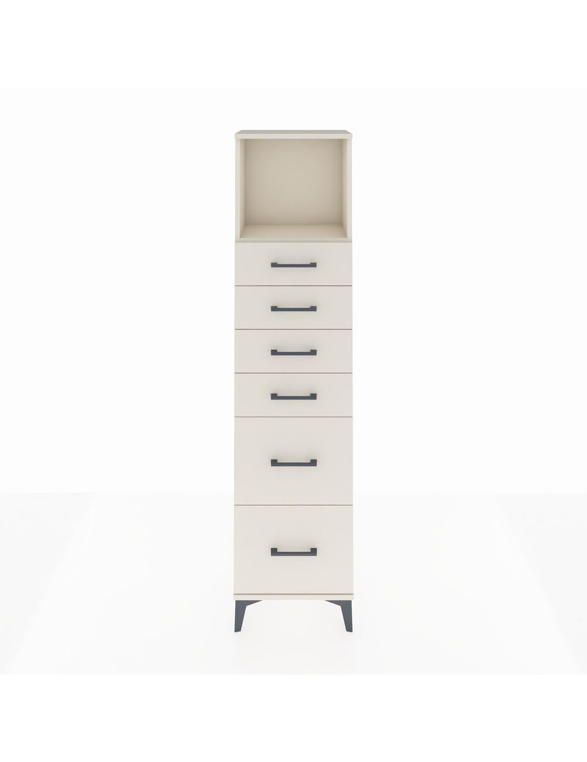 Arges Dolap Tek Raflı 6 Çekmeceli 44x30x182 Aytaşı-Aytaşı