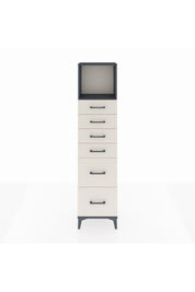 Arges Dolap Tek Raflı 6 Çekmeceli 44x30x182 Antrasit-Aytaşı