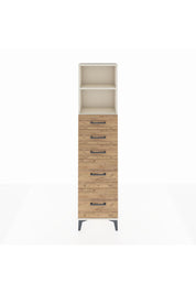 Arges Dolap 2 Raflı 5 Çekmeceli 44x30x182 Aytaşı-Çam