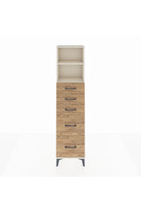 Arges Dolap 2 Raflı 5 Çekmeceli 44x30x182