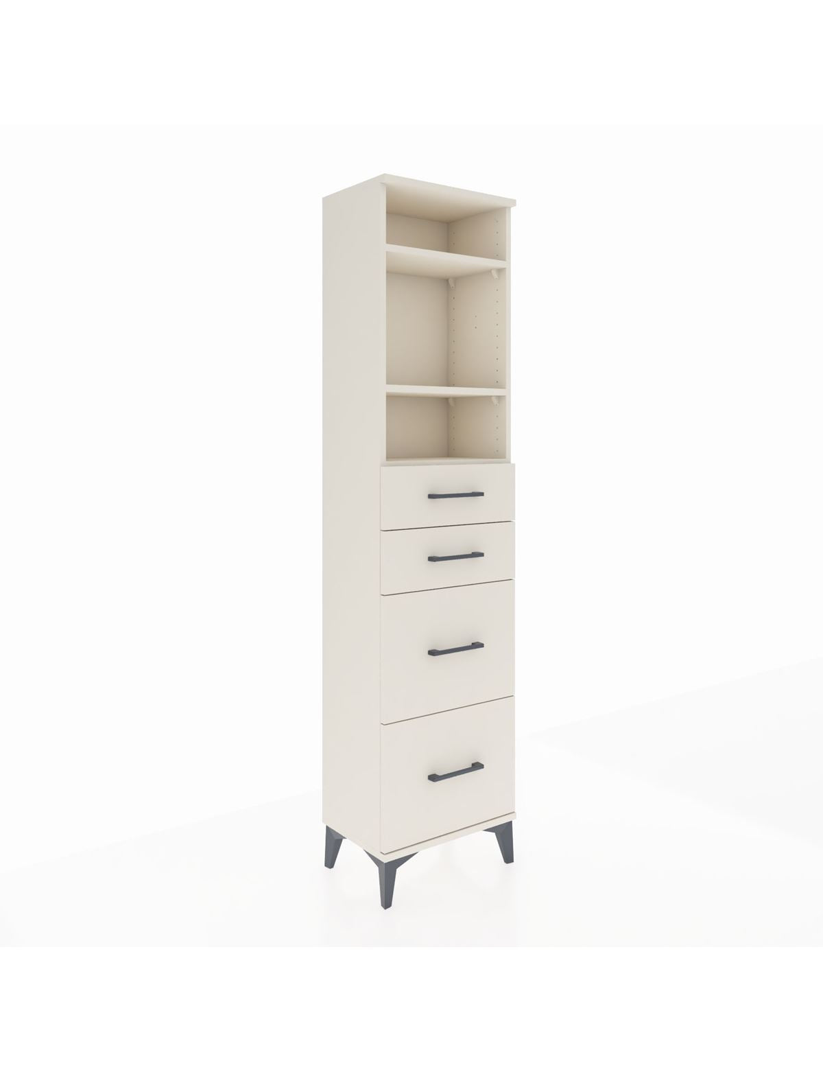 Arges Dolap 3 Raflı 4 Çekmeceli 44x30x182 Aytaşı-Aytaşı