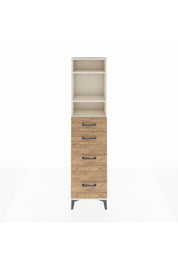 Arges Dolap 3 Raflı 4 Çekmeceli 44x30x182 Aytaşı-Çam