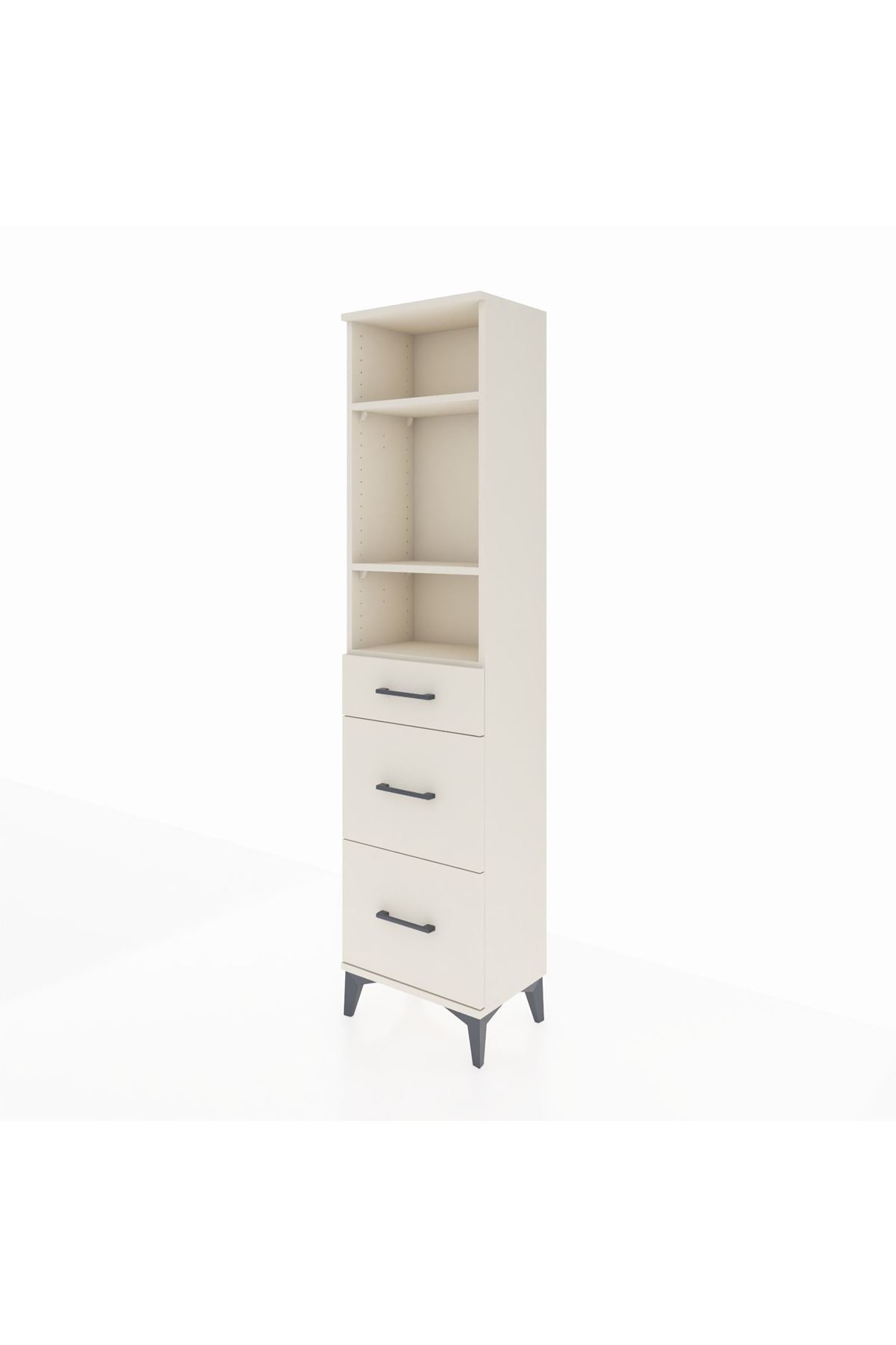 Arges Dolap 3 Raflı 3 Çekmeceli 44x30x182 Aytaşı-Aytaşı