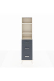 Arges Dolap 3 Raflı 3 Çekmeceli 44x30x182 Aytaşı-Antrasit