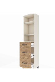 Arges Dolap 3 Raflı 3 Çekmeceli 44x30x182 Aytaşı-Çam