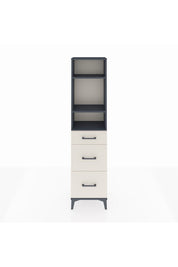 Arges Dolap 3 Raflı 3 Çekmeceli 44x30x182 Antrasit-Aytaşı