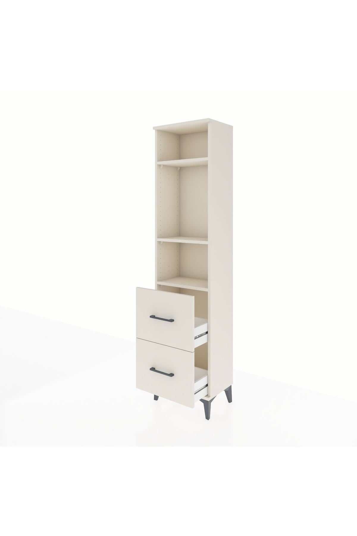 Arges Dolap 3 Raflı 2 Çekmeceli 44x30x182 Aytaşı-Aytaşı