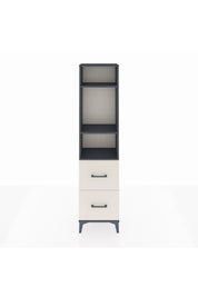 Arges Dolap 3 Raflı 2 Çekmeceli 44x30x182 Antrasit-Aytaşı