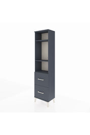 Arges Dolap 3 Raflı 2 Çekmeceli 44x30x182 Antrasit-Antrasit