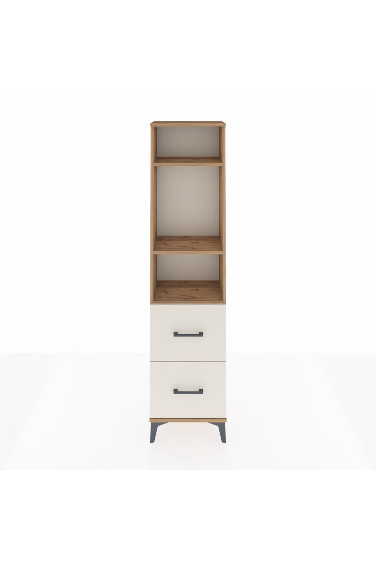 Arges Dolap 3 Raflı 2 Çekmeceli 44x30x182 Çam-Aytaşı