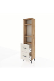 Arges Dolap 3 Raflı 2 Çekmeceli 44x30x182 Çam-Aytaşı