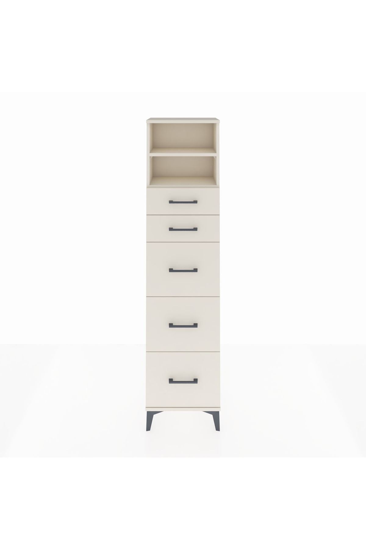 Arges Dolap 2 Raflı 5 Çekmeceli 44x30x182 Aytaşı-Aytaşı