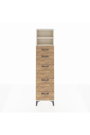 Arges Dolap 2 Raflı 5 Çekmeceli 44x30x182 Aytaşı-Çam