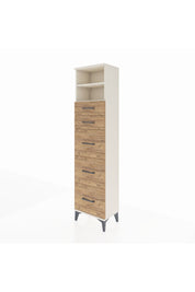Arges Dolap 2 Raflı 5 Çekmeceli 44x30x182 Aytaşı-Çam