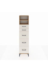 Arges Dolap 2 Raflı 5 Çekmeceli 44x30x182