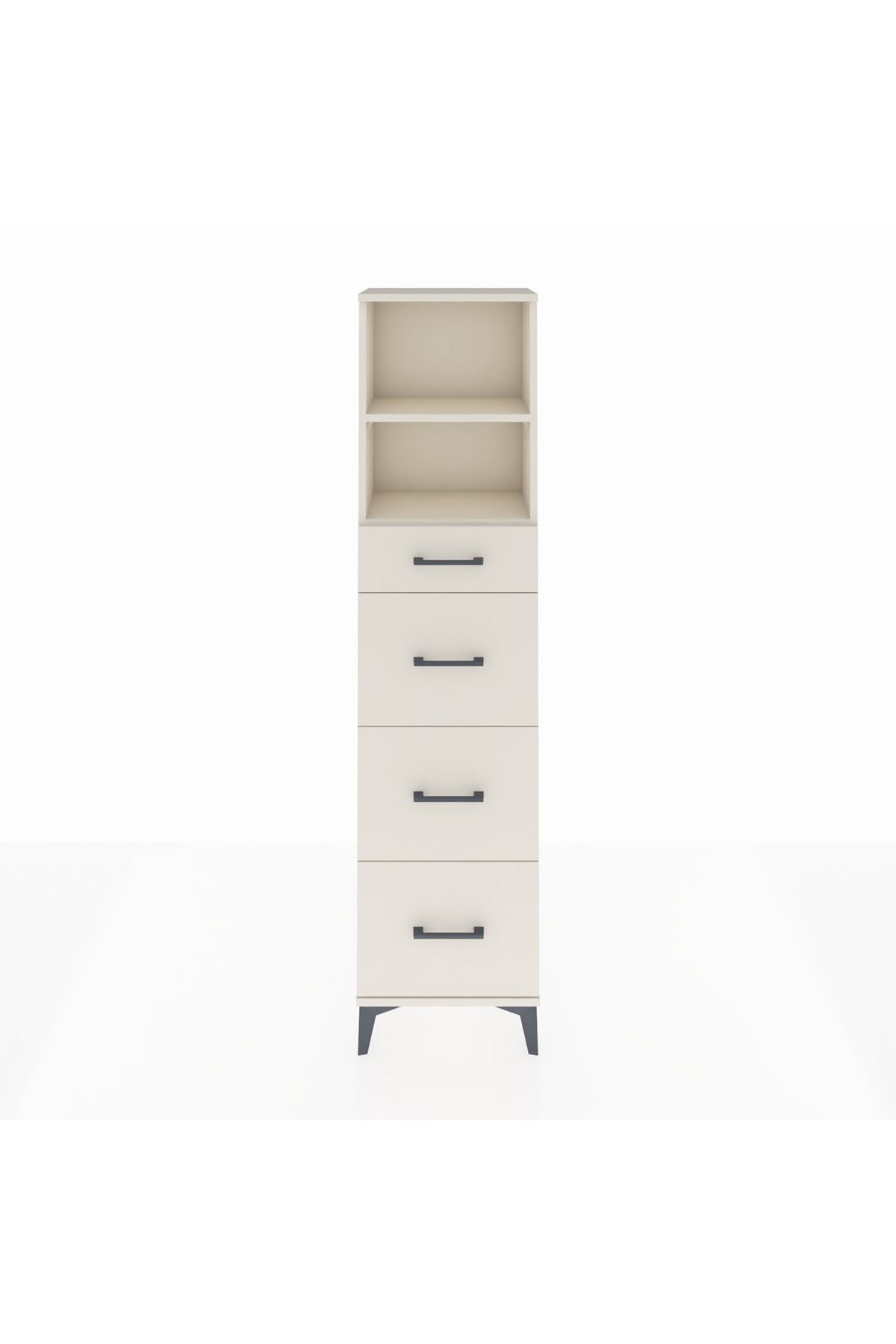 Arges Dolap 2 Raflı 4 Çekmeceli 44x30x182 Aytaşı-Aytaşı