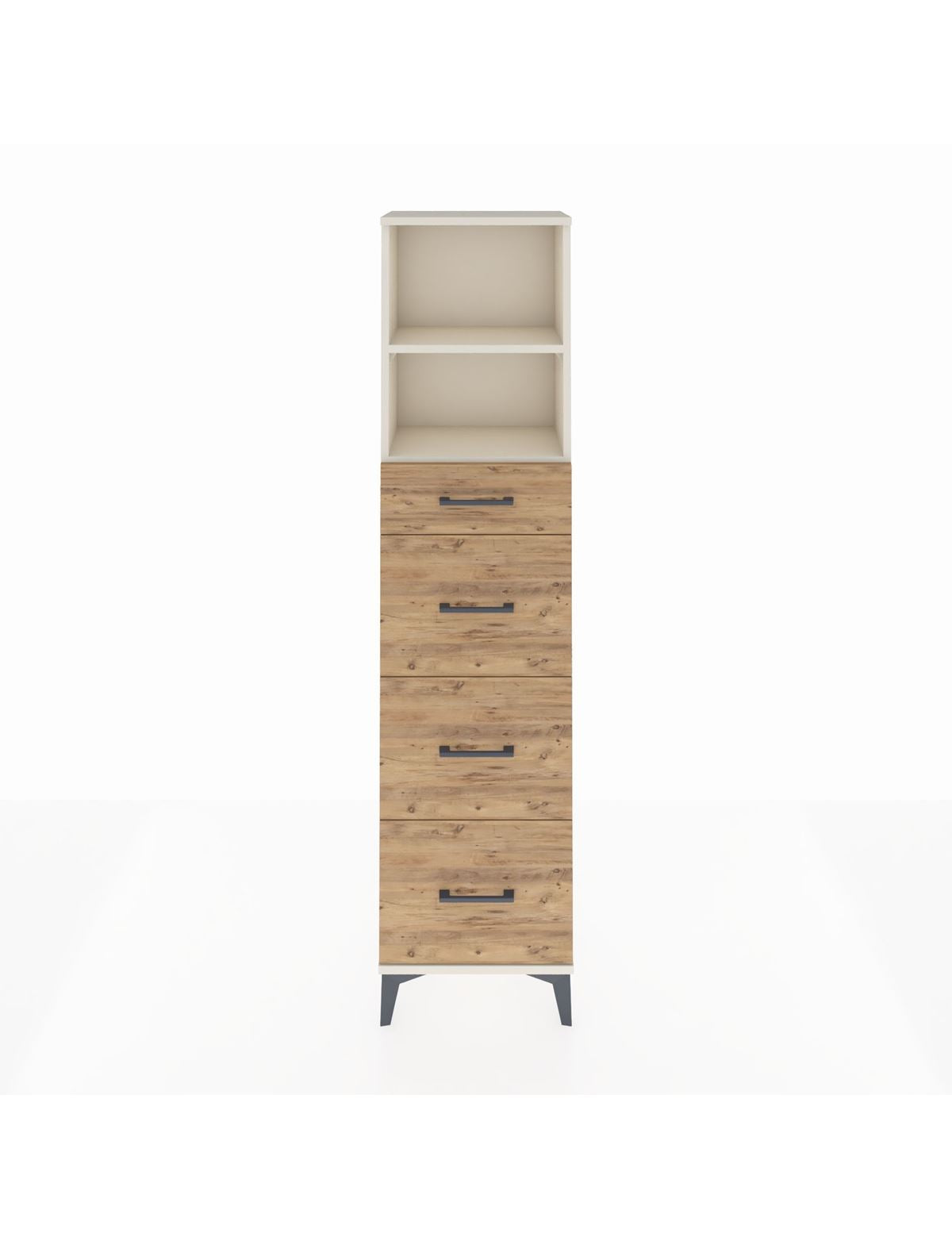 Arges Dolap 2 Raflı 4 Çekmeceli 44x30x182 Aytaşı-Çam