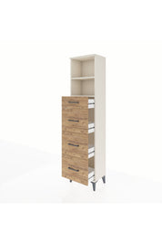 Arges Dolap 2 Raflı 4 Çekmeceli 44x30x182 Aytaşı-Çam