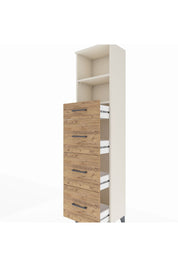 Arges Dolap 2 Raflı 4 Çekmeceli 44x30x182 Aytaşı-Çam