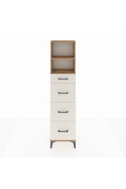 Arges Dolap 2 Raflı 4 Çekmeceli 44x30x182 Çam-Aytaşı