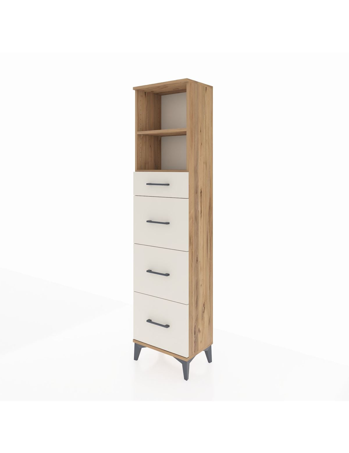 Arges Dolap 2 Raflı 4 Çekmeceli 44x30x182 - S22M051V7A