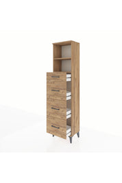 Arges Dolap 2 Raflı 4 Çekmeceli 44x30x182 - S22M051V9A