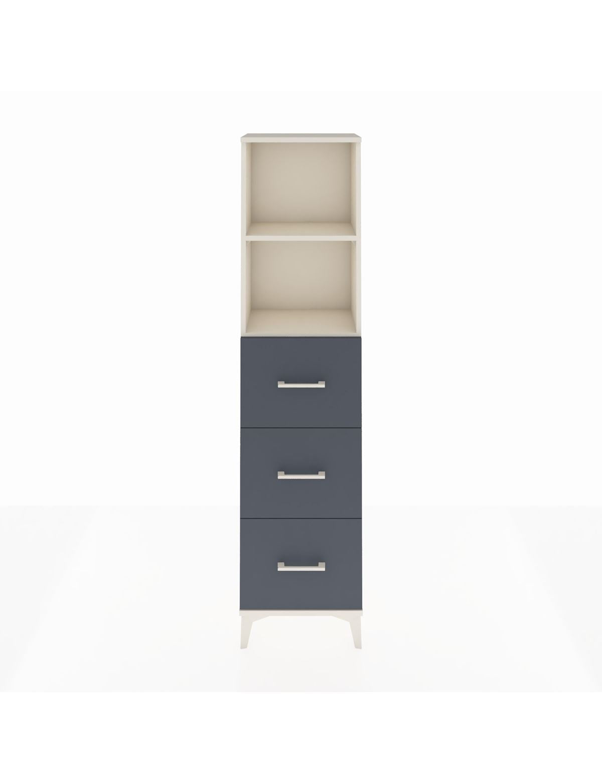 Arges Dolap 2 Raflı 3 Çekmeceli 44x30x182 Aytaşı-Antrasit