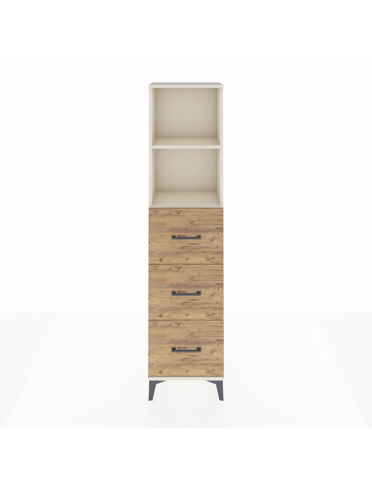 Arges Dolap 2 Raflı 3 Çekmeceli 44x30x182 Aytaşı-Çam