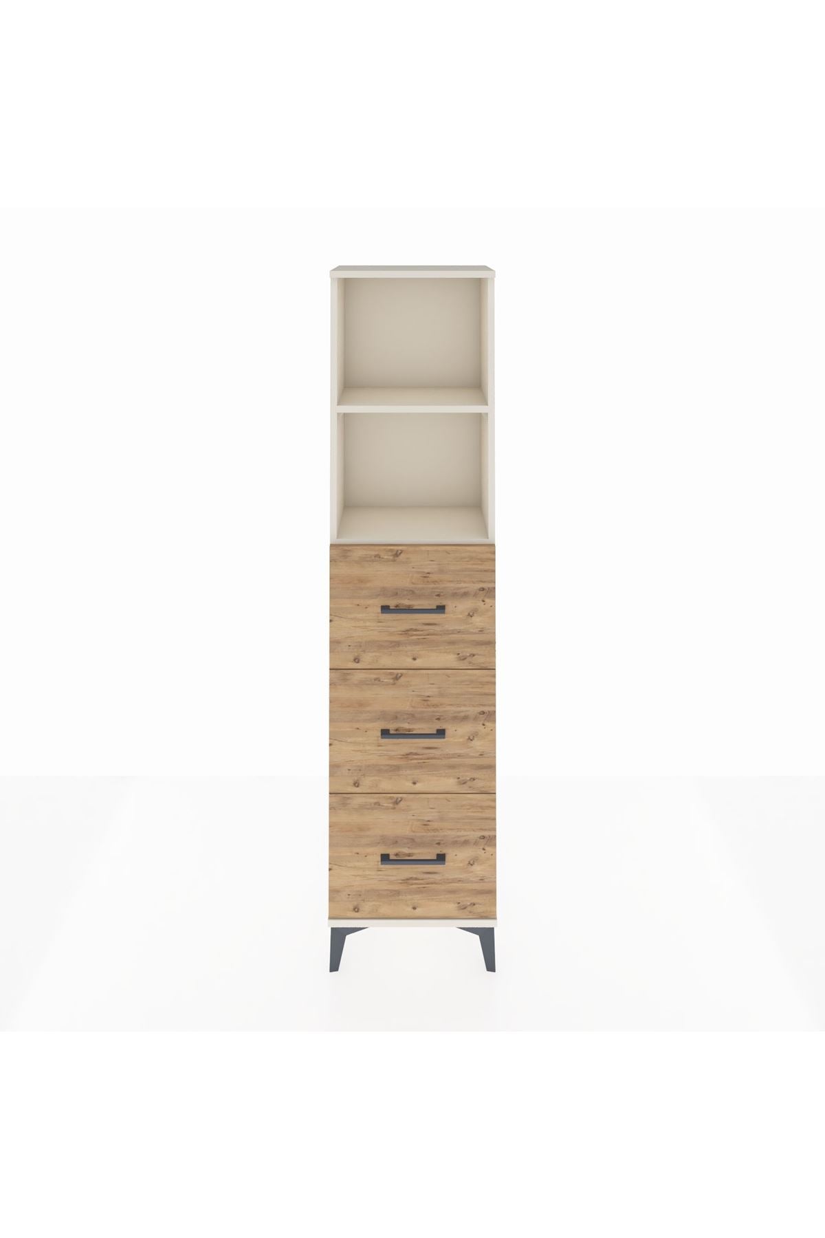 Arges Dolap 2 Raflı 3 Çekmeceli 44x30x182 Aytaşı-Çam