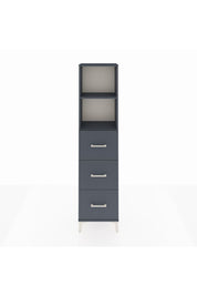 Arges Dolap 2 Raflı 3 Çekmeceli 44x30x182 Antrasit-Antrasit