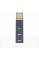Arges Dolap Tek Raflı 4 Çekmeceli 44x30x182