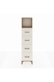 Arges Dolap Tek Raflı 4 Çekmeceli 44x30x182 Çam-Aytaşı