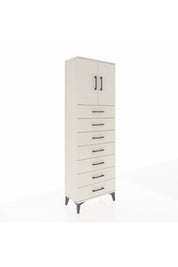 Arges Dolap 2 Raflı 7 Çekmeceli 2 Kapaklı 60x30x182 - S23M002V1A