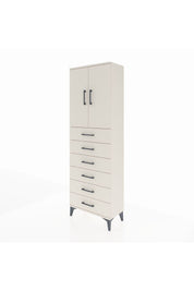 Arges Dolap 2 Raflı 6 Çekmeceli 2 Kapaklı 60x30x182 Aytaşı-Aytaşı