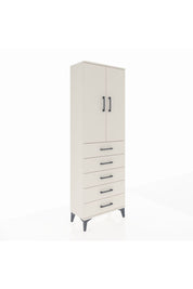 Arges Dolap 3 Raflı 5 Çekmeceli 2 Kapaklı 60x30x182 Aytaşı-Aytaşı