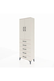 Arges Dolap 3 Raflı 5 Çekmeceli 2 Kapaklı 60x30x182 Aytaşı-Aytaşı
