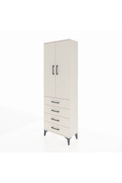 Arges Dolap 3 Raflı 4 Çekmeceli 2 Kapaklı 60x30x182 Aytaşı-Aytaşı