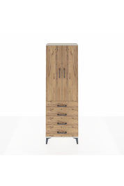 Arges Dolap 3 Raflı 4 Çekmeceli 2 Kapaklı 60x30x182 Aytaşı-Çam