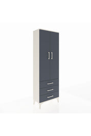Arges Dolap 4 Raflı 3 Çekmeceli 2 Kapaklı 60x30x182 - S23M006V2A