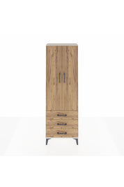 Arges Dolap 4 Raflı 3 Çekmeceli 2 Kapaklı 60x30x182 Aytaşı-Çam