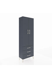 Arges Dolap 4 Raflı 3 Çekmeceli 2 Kapaklı 60x30x182 - S23M006V5A